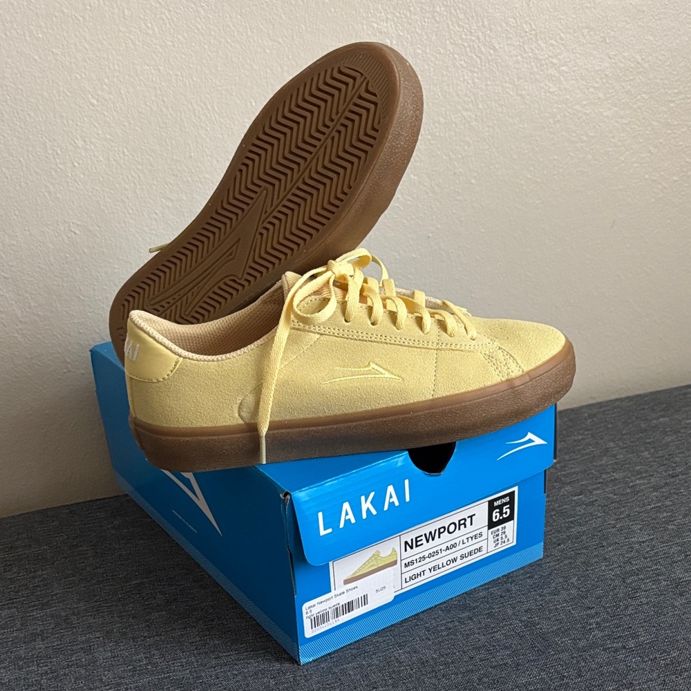 Lakai Newport Light Yellow Sneakers